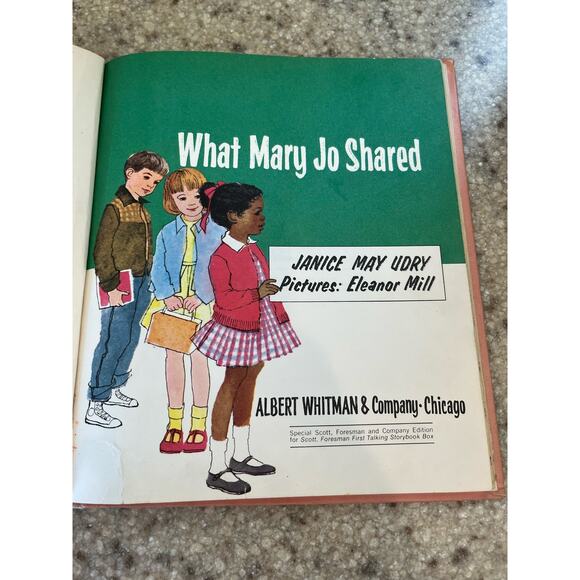 1966 What Mary Jo Shared Children's Illustrated Hardcover book Janice May Udry - Picture 6 of 6